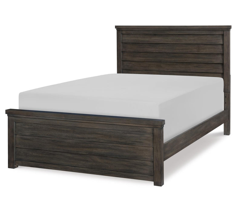 Bunkhouse - Full Louvered Panel Footboard With Slat Roll - Dark Brown