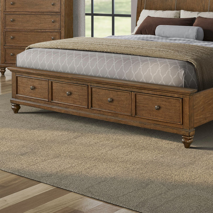 Twin Lakes - Queen Storage Footboard - Chestnut