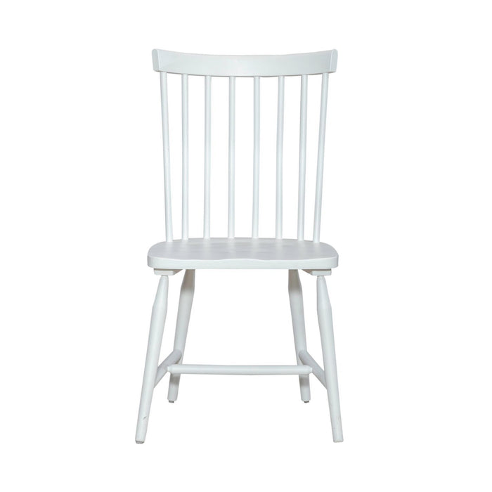 Palmetto Heights - Spindle Back Side Chair (RTA) - Shell White & Driftwood