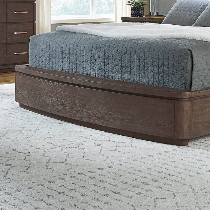 Cascade Falls - King Panel Footboard - Satin Espresso