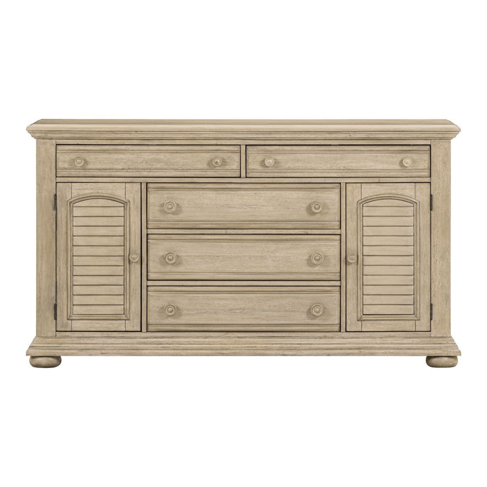 Summer House - 2 Door 5 Drawer Dresser - Sand Dune