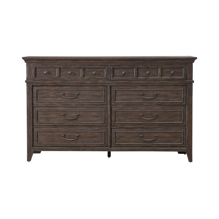 Paradise Valley - 8 Drawer Dresser - Dark Brown