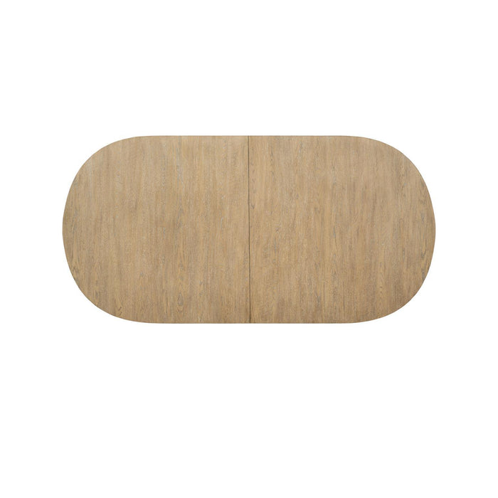Flow - Complete Oval Dining Table - Sandstone