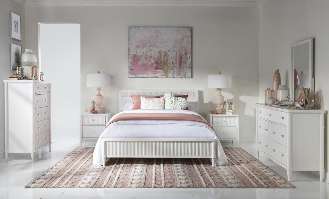 Adeline - Rectangular Nightstand - Cloud White
