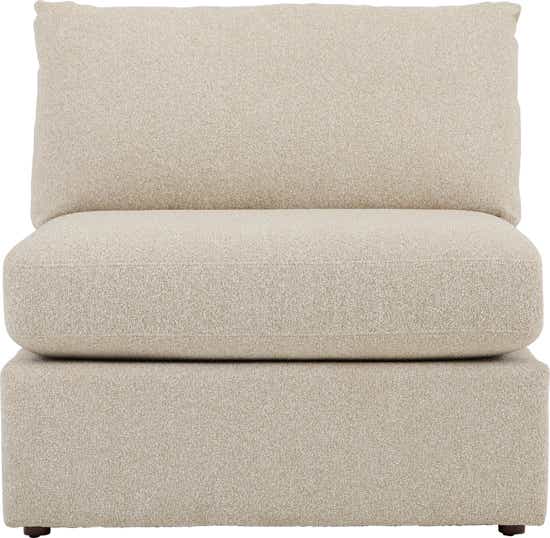 La-Z-Boy Tahoe Armless Chair 60M632 manufacturer front dimension view