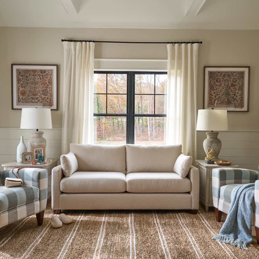 La-Z-Boy Wilmette Sofa in Stone — Social Club B180852, alternate view