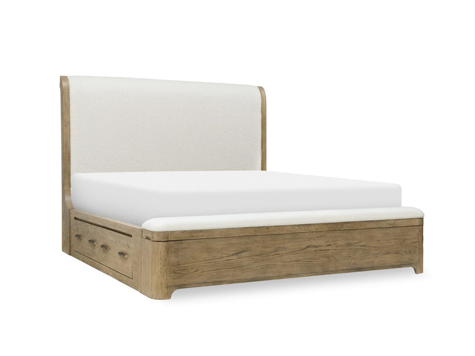 Flow - Queen / King Sleigh Single Side Rail - Sandstone
