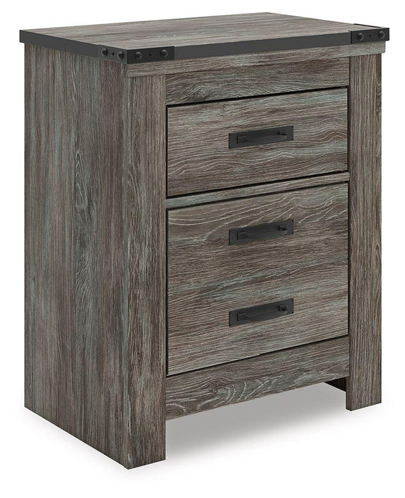 Frandern - Gray - Two Drawer Night Stand