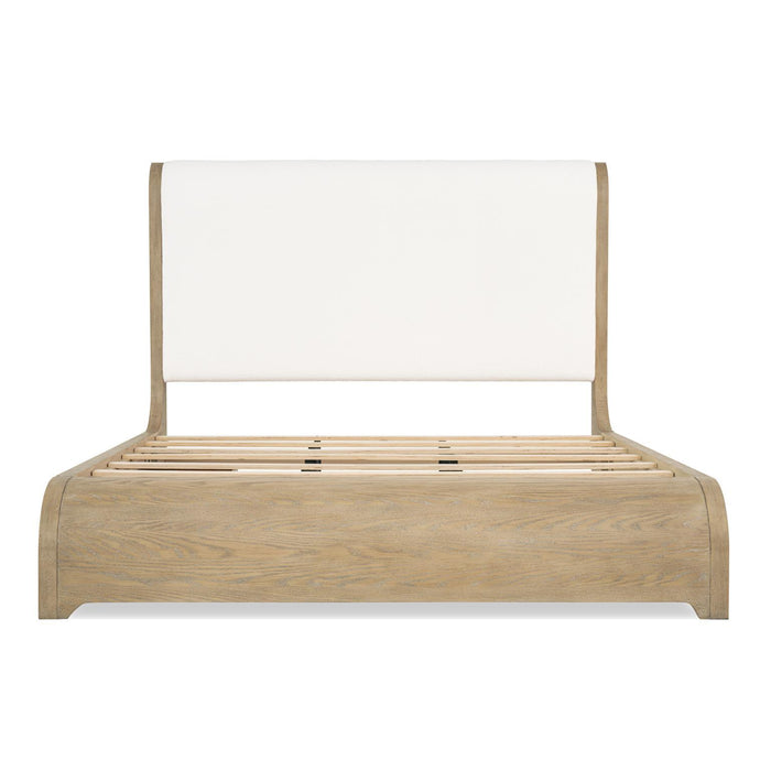 Flow - King California King Sleigh Upholstered Headboard - Sandstone