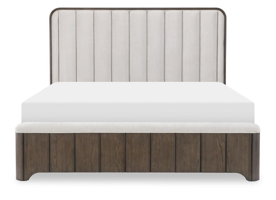 Lancia - King / California King Upholstered Headboard - Charred Oak