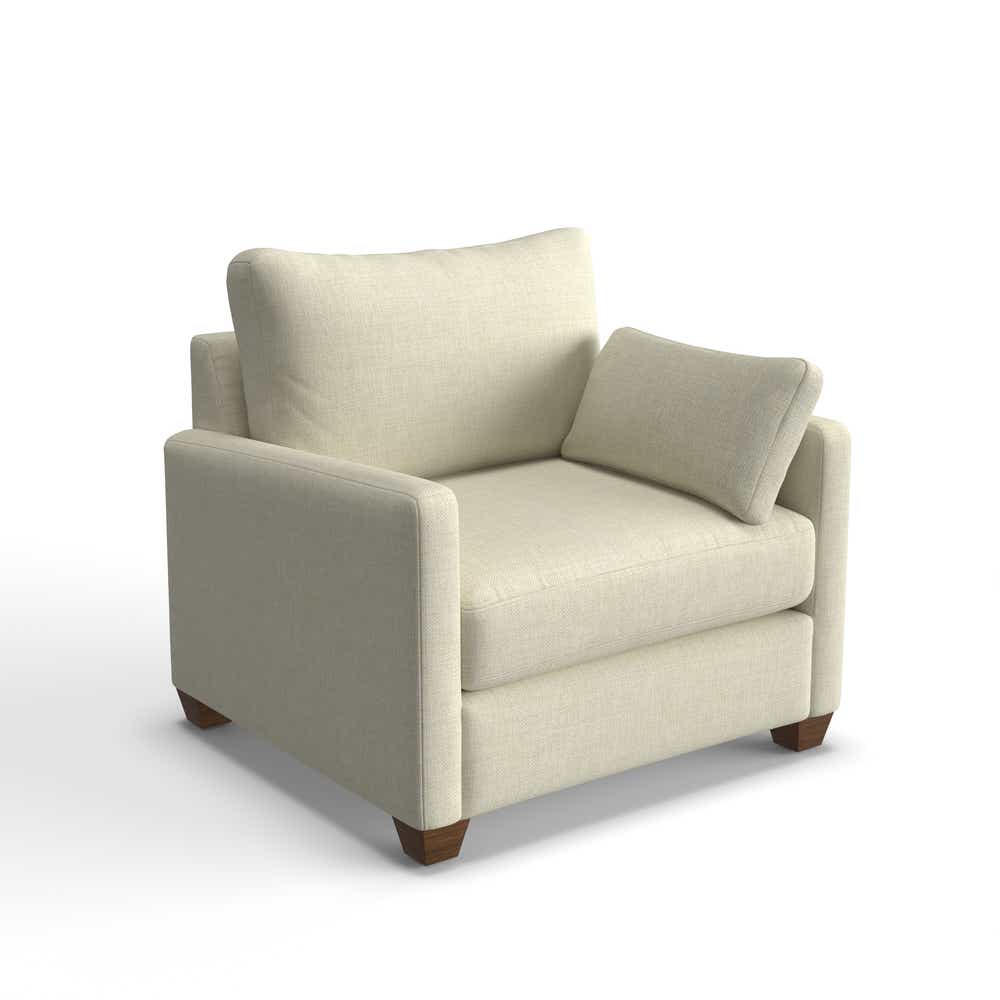 La-Z-Boy Wilmette Chair & A Half in Stone — Social Club B180852, featured view
