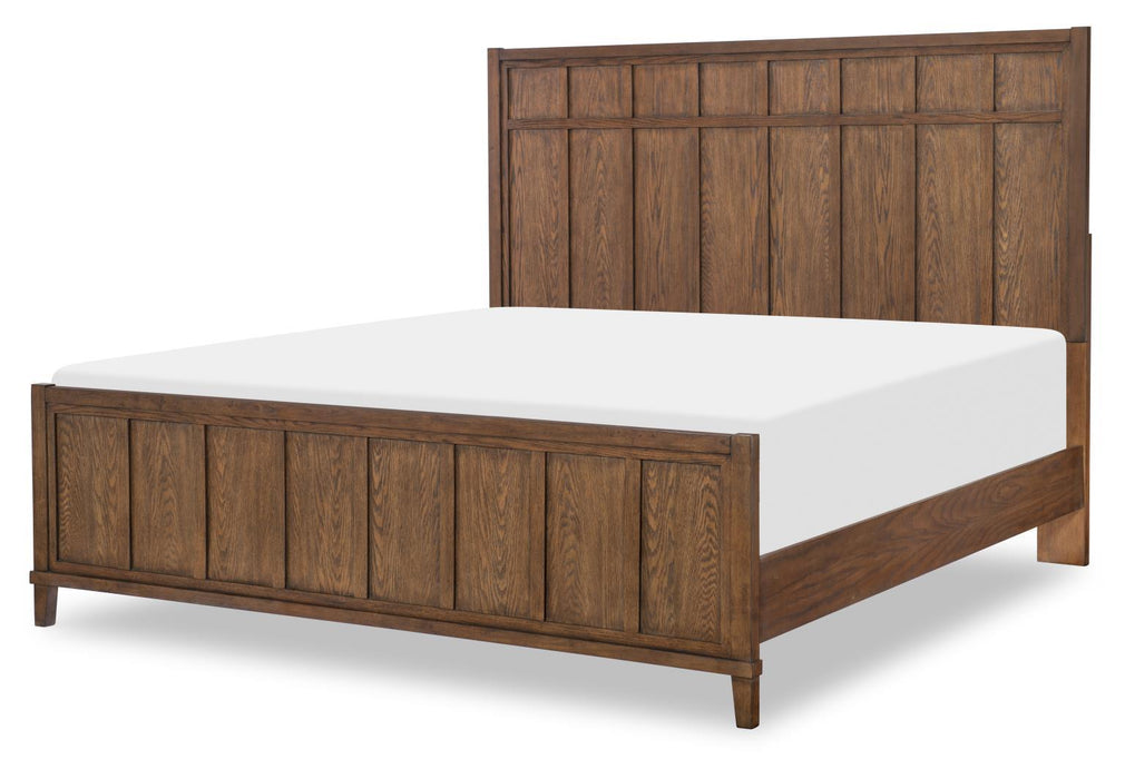 Horizons - King Panel Headboard - Dark Amber