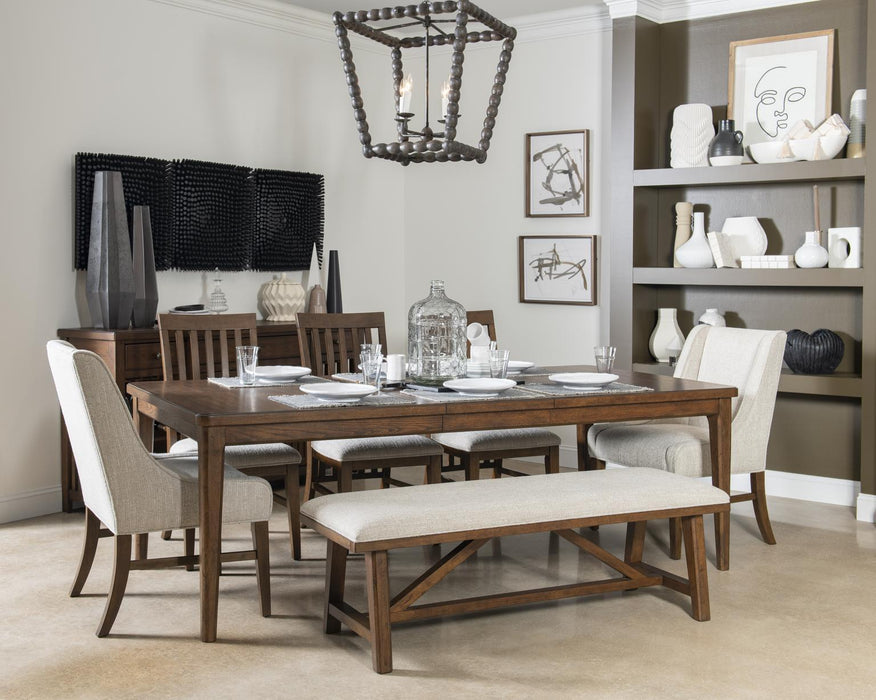 Langley - Upholstered Dining Bench - Tawny Brown