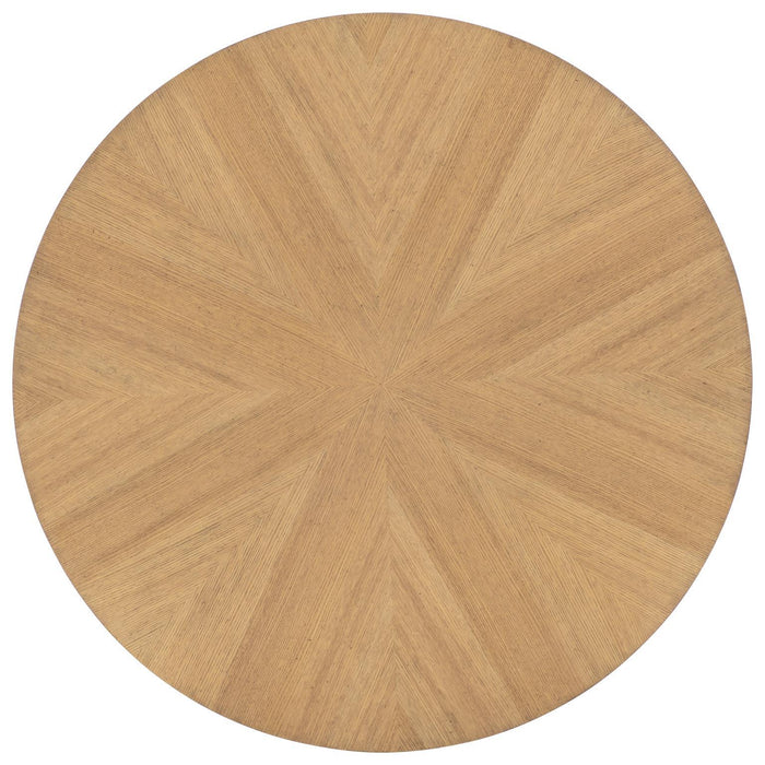 Linden - Round Pedestal Table Top - Honeyed Oak