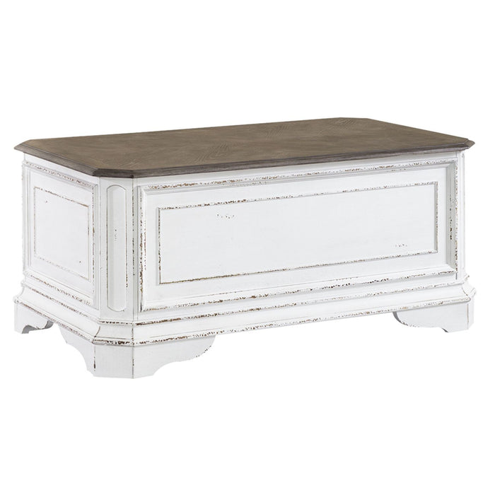 Magnolia Manor - Storage Trunk - Antique White