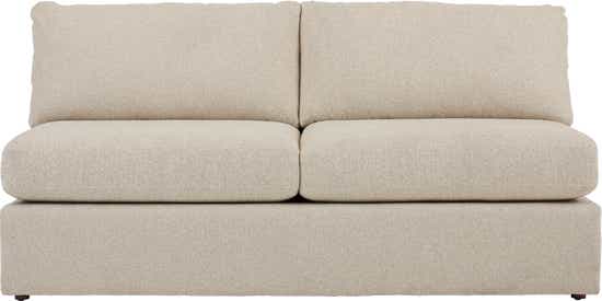 La-Z-Boy Tahoe Armless Loveseat 6MM632 manufacturer front dimension view