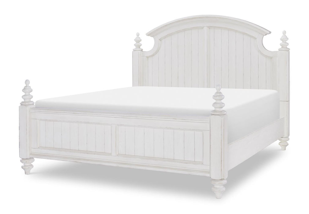 Cottage Park - Side Rails Queen / King - Aged White