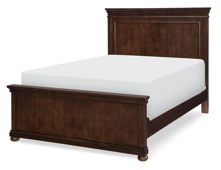 Canterbury 2.0 - Panel Footboard With Slat Roll Full - Warm Cherry