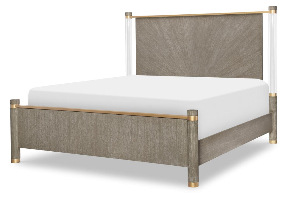Miramar - Panel Headboard Acrylic Post King / California King - Mink