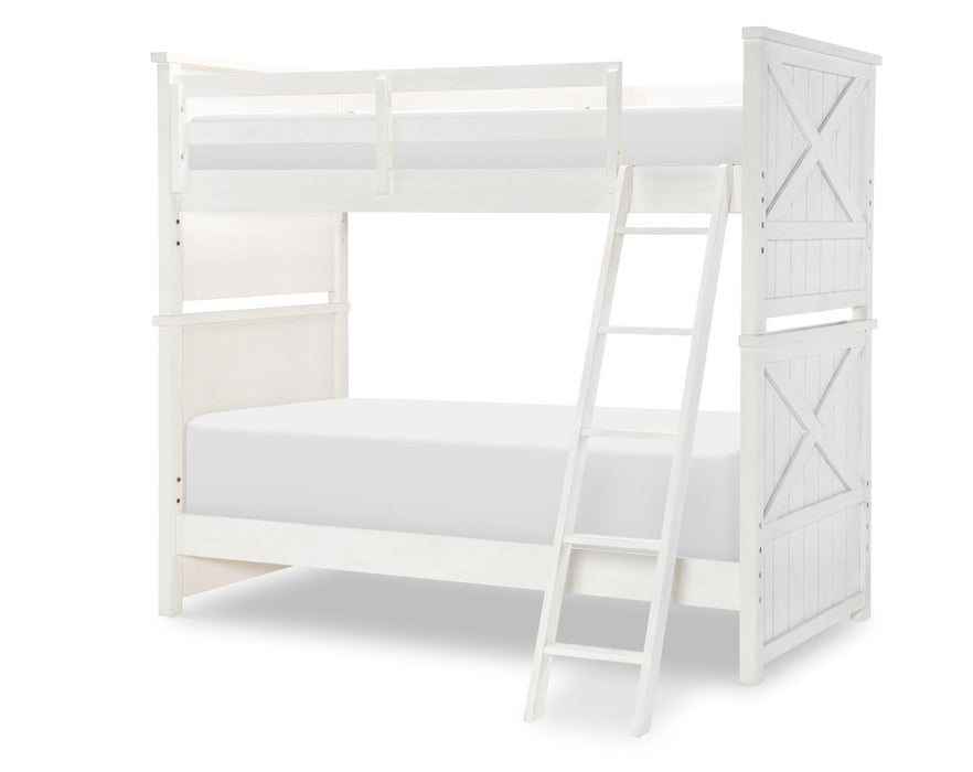 Flatiron - Bunk Headboard And Footboard - Aged White