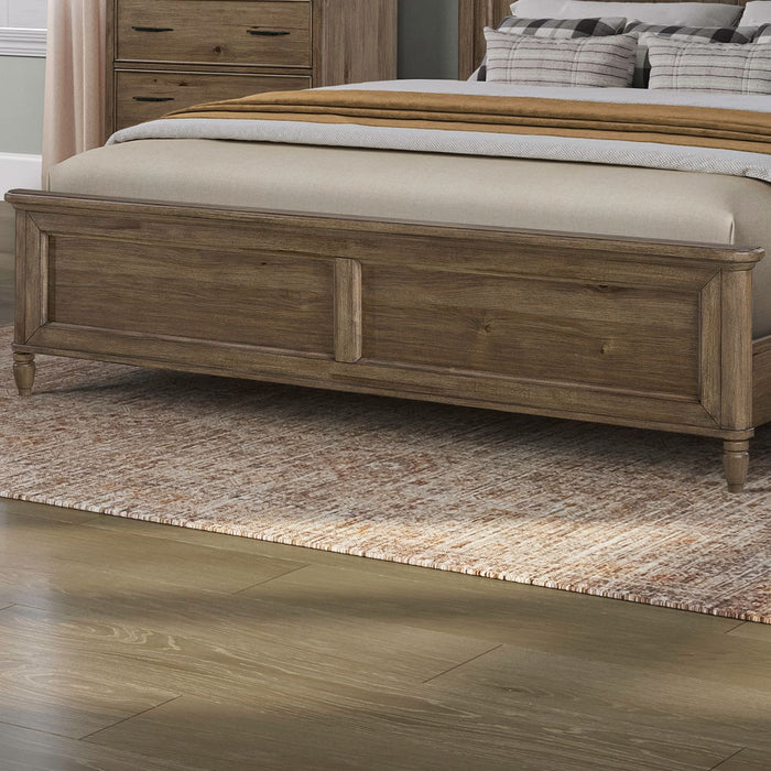 Hickory Grove - Queen Panel Footboard - Heirloom Brown