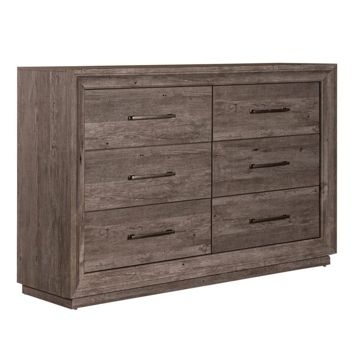 Horizons - 6 Drawer Dresser - Gray