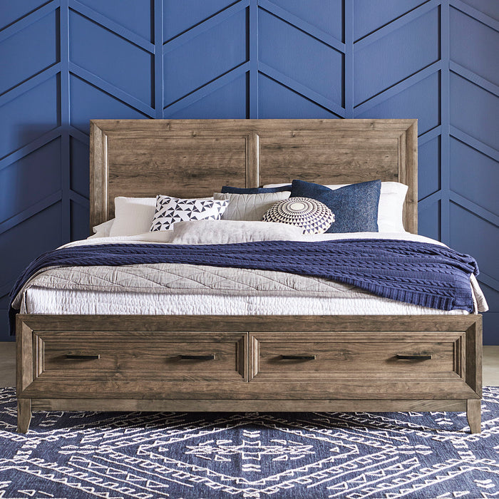Ridgecrest - King Storage Footboard - Light Brown