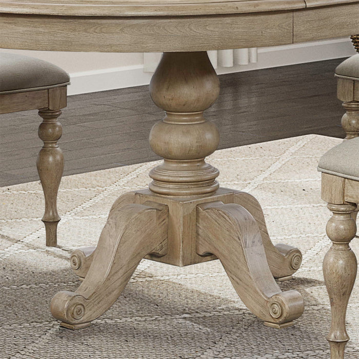 Summer House - Round Pedestal Table Base - Sand Dune