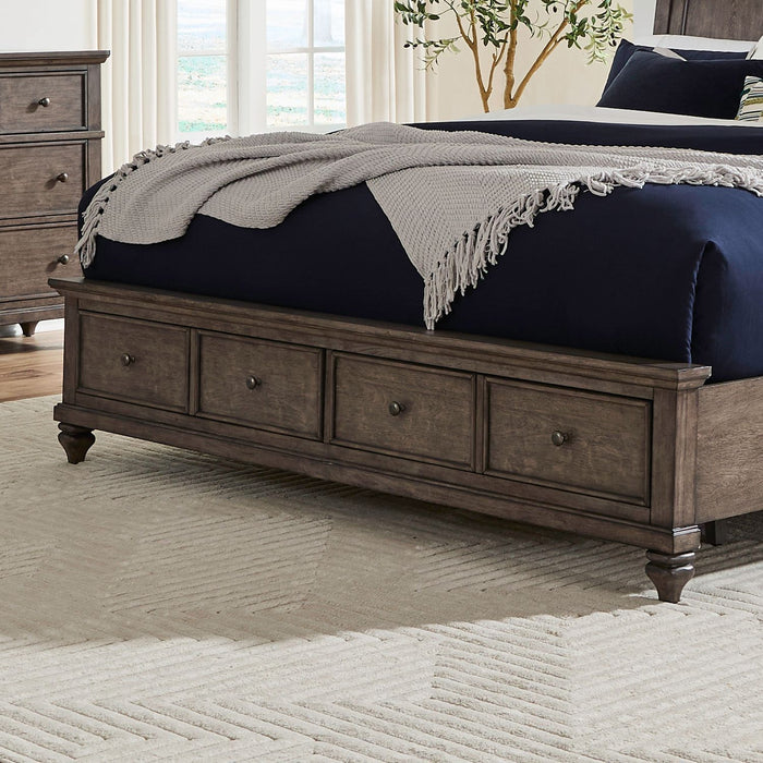 Twin Lakes - Queen Storage Footboard - Gray