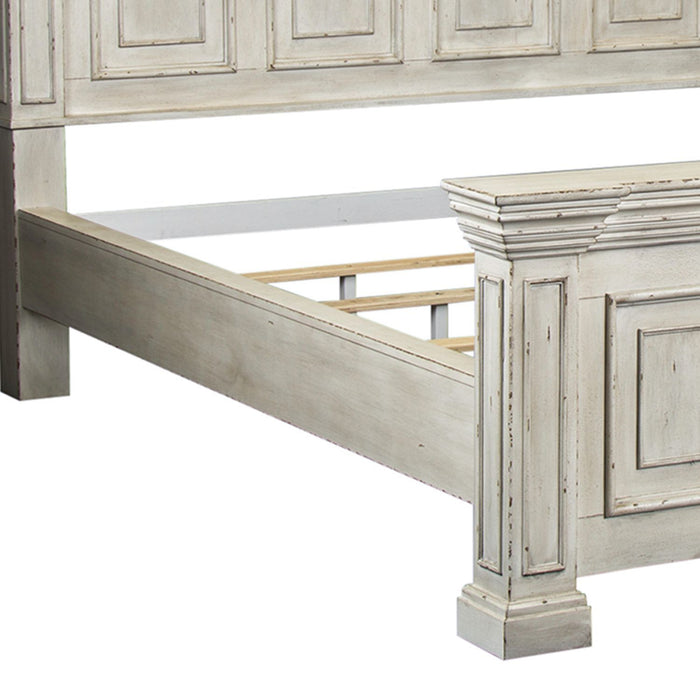 Big Valley - California King Panel Bed Rails - Whitestone