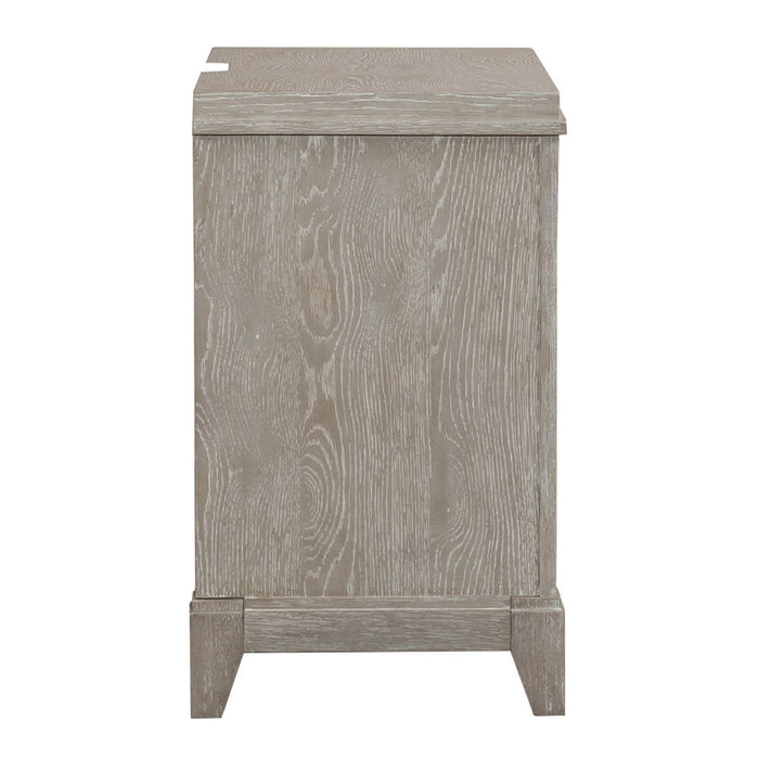 Belmar - 3 Drawer Nightstand - Washed Taupe
