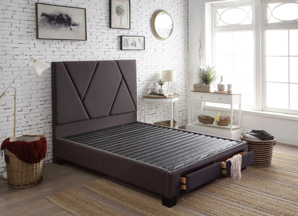 Modern - Queen Storage Drawers - Dark Gray