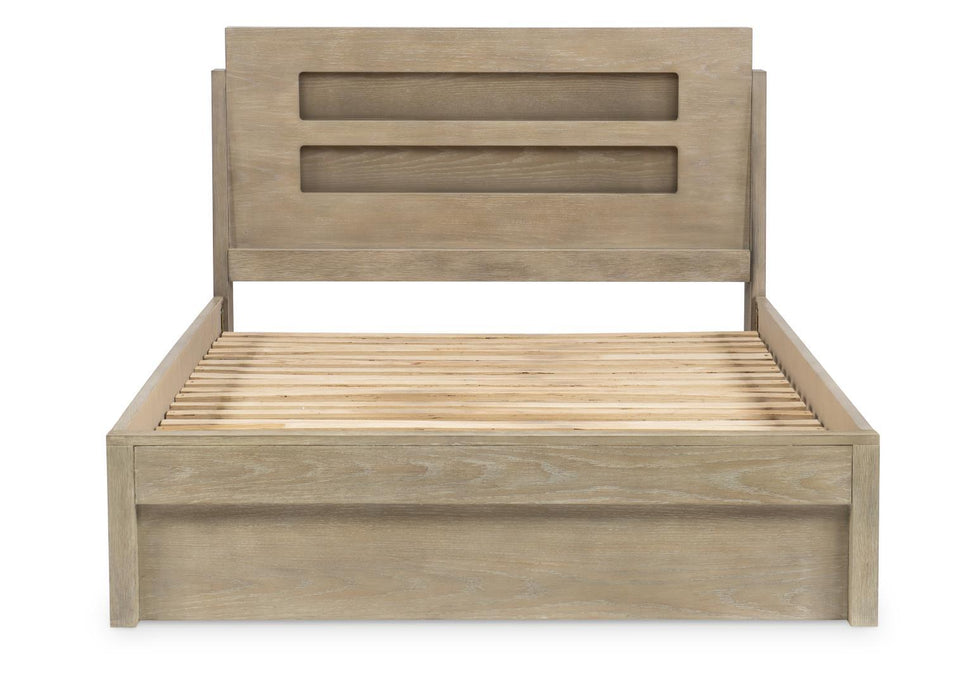 District - Panel Headboard Full - Weathered Oak