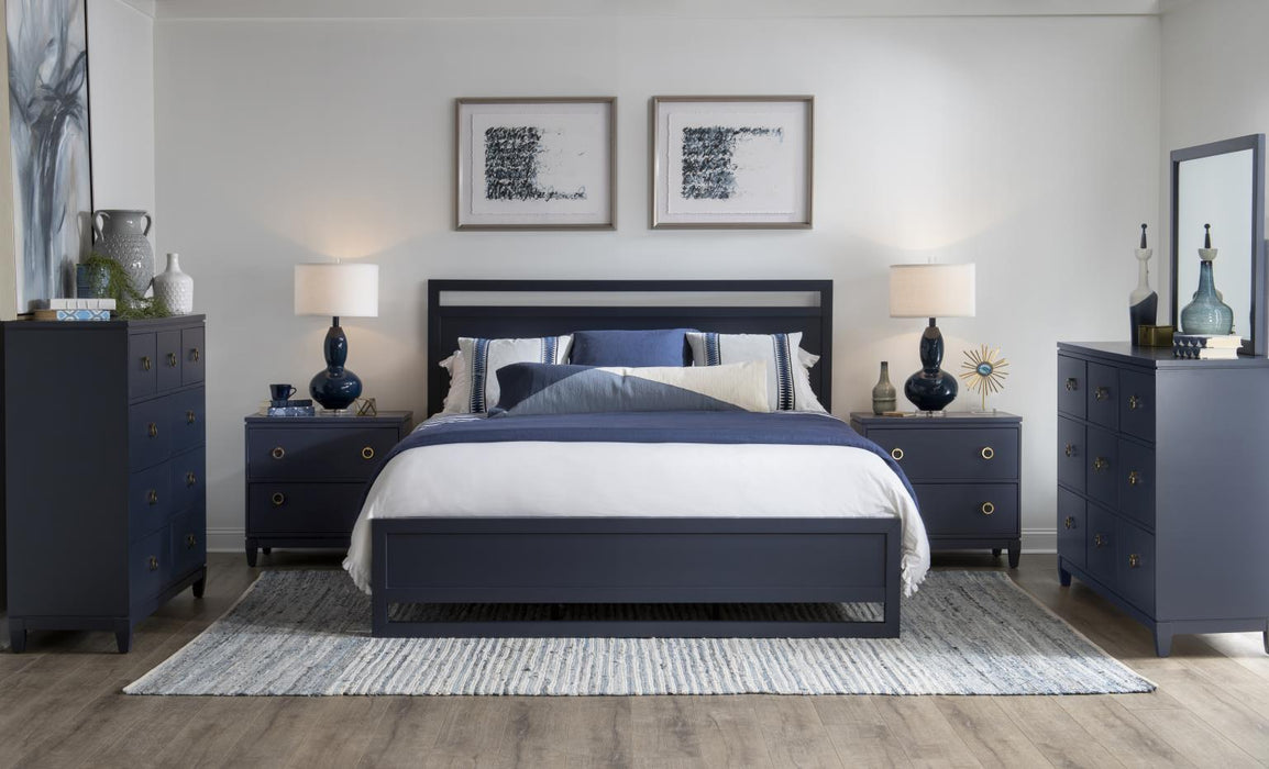 Summerland - King Panel Headboard - Blue