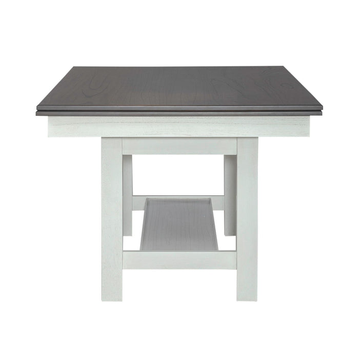 Brook Bay - Trestle Table Base - Textured White / Carbon Gray