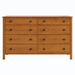 Addison Eight Drawer Dresser — Maple wood reference; selected finish may differ