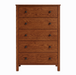 Addison Five Drawer Chest — Oak wood reference; selected finish may differ