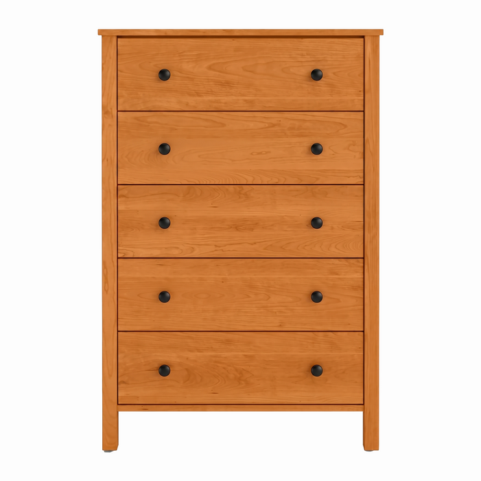 Addison Five Drawer Chest — Cherry wood reference; selected finish may differ