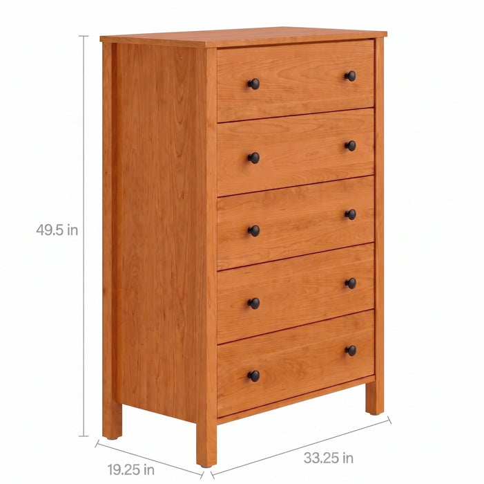 Addison Five Drawer Chest — supplier reference image 2; selected finish may differ