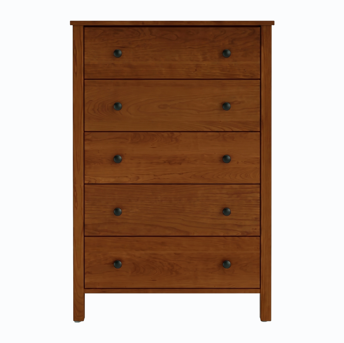 Addison Five Drawer Chest — Cherry wood reference; selected finish may differ