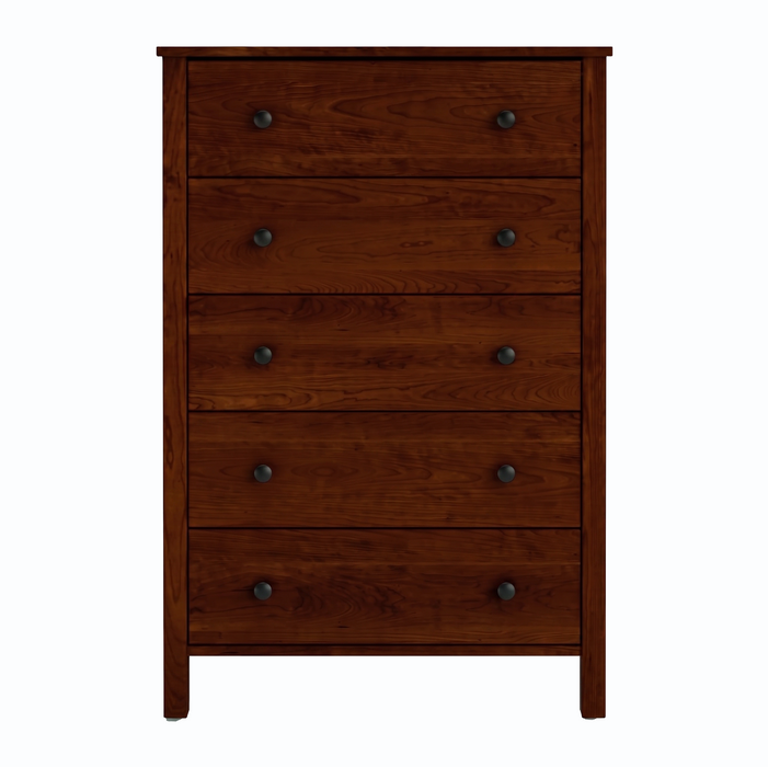 Addison Five Drawer Chest — Cherry wood reference; selected finish may differ