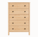 Addison Five Drawer Chest — Maple wood reference; selected finish may differ