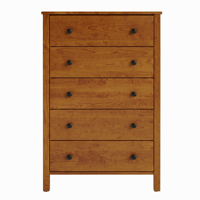 Addison Five Drawer Chest — Maple wood reference; selected finish may differ
