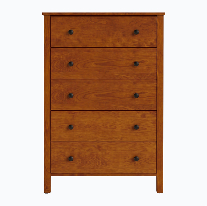 Addison Five Drawer Chest — Maple wood reference; selected finish may differ
