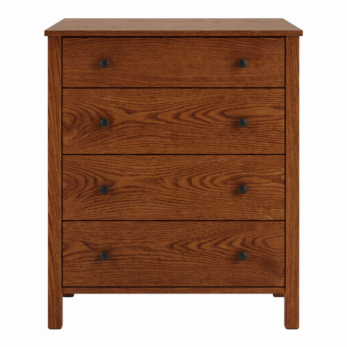 Addison Four Drawer Chest — Oak wood reference; selected finish may differ