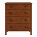Addison Four Drawer Chest — Oak wood reference; selected finish may differ