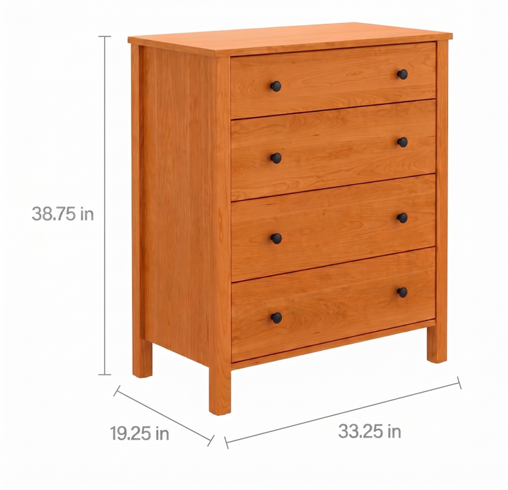 Addison Four Drawer Chest — supplier reference image 2; selected finish may differ