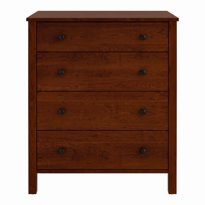 Addison Four Drawer Chest — Cherry wood reference; selected finish may differ