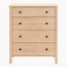 Addison Four Drawer Chest — Maple wood reference; selected finish may differ