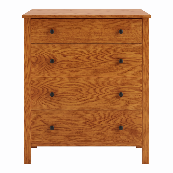 Addison Four Drawer Chest — Oak wood reference; selected finish may differ